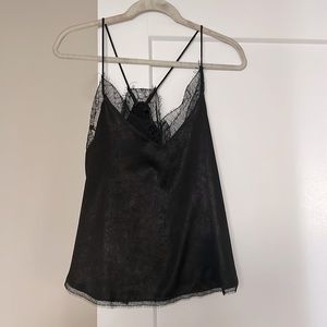 Silk storia lace tank top